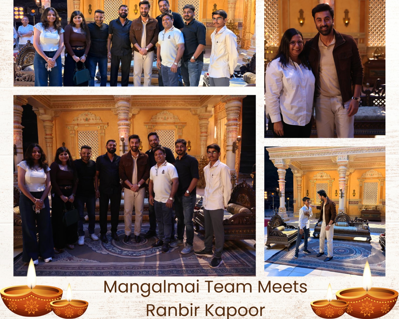 Memorable moments during an association of Mangalmai with Ramayana: the Mangalmai team meets Ranbir Kapoor